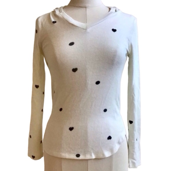 Bobeau Brushed Heart Hoodie (NWT) (Size: XS) - Picture 3 of 7